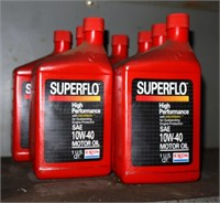 7 qts 10w 40 Superflo motor oil
