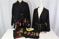 6 Pcs. Harari 100% Silk Tops & Skirt Set
