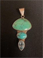 Charles Albut sterling silver pendent