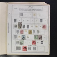 Japan Stamps Collection Used & Mint Hinged on page