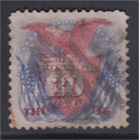 US Stamps #121 used with small faults CV $375