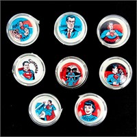 (8)1960s National Peridicals Prods Superman Pins