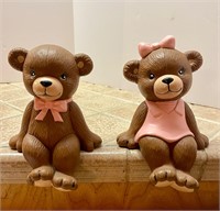 Ceramic Shelf Sitting Bears