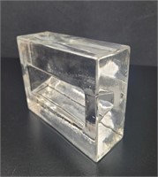 Heavy Glass Block Sculpture