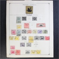 Australian States Stamps Used and Unused on old al