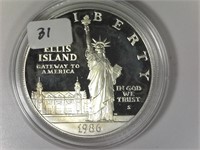 1986-S Silver Proof Liberty Silver Dollar
