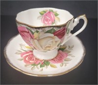Queen Anne "Lady Sylvia" Teacup & Saucer