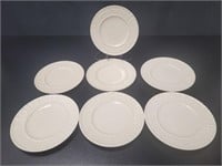 7  Belleek Porcelain Side Cake Plates 6.5in