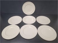7 Belleek Porcelain Dinner Plates 8.5in