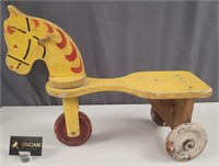 1960's Wood Horse Ride-On Toy