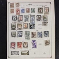 French Colonies Stamps Used and Unused on old albu