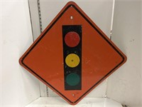 Road Sign- Construction traffic light