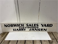 Norwich Sales Yard sign- Harry Jansen
