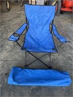 Blue lawn chair