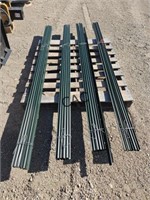 Lot of 41 Steel Y Section 7' Fence Posts