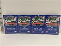 4 MLB Playing card decks