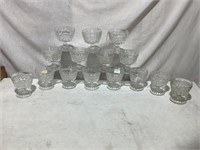 Clear glass sherbet dishes