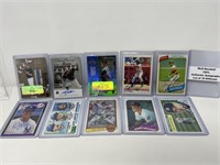 10 authentic autographed baseball cards