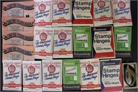 Stamp Supplies, 20 sealed packets of stamp hinges,