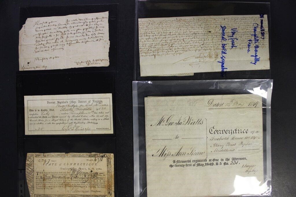 Documents, French Receipt dated 1617, Provost Mars