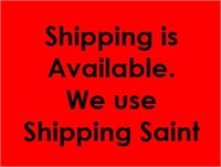 Shipping is Available for Most Items