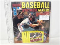 1982 Opeechee baseball sticker album & stickers