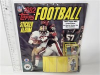 1982 Topps NFL Football sticker album & stickers