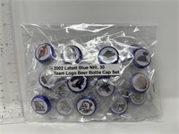 2002 Labatt Blue NHL 30 team logo beer bottle cap