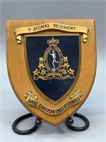 9 Signal Regiment Royal Canadian of Signals Plaque