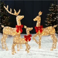 Best Choice Products 4ft 3-Piece Lighted 2D Christ