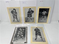 5 1960s Detroit Red Wings beehive hockey photos