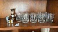 Lot of Scotch Glasses and Shakers