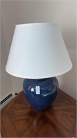 Pair of Navy Blue ginger jar Table Lamps