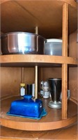 Kitchen cabinet contents - 2 shelves