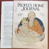 2 Original March 1929 People's Home Journal Mag.