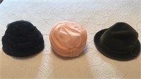 3 Antique Hats