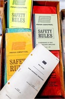 Flat of Various Railroad Safety Books, Hazardous