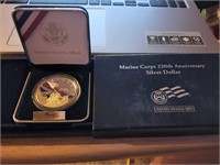 Marine Corps 230th Anniversary Silver Dollar