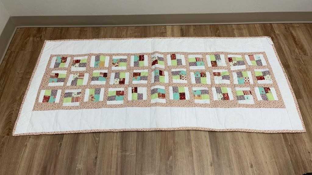 65"x30” Machine Quilted Table Runner