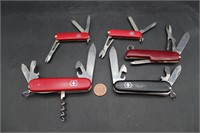 5 Swiss Army Multi-Tool Pocket Knives, Victorinox+