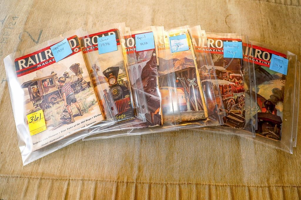 (6) RR Magazines Dated 1938
