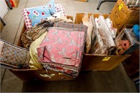 (2) Boxes of Assorted Quilt Patches, Quilt