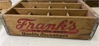 Vintage Wood FRANK’S BEVERAGE CRATE 18” x 13” x