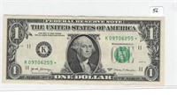 2017 $1 Star Federal Reserve Note
