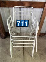 (4) Metal Porch Chairs