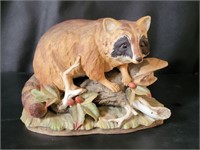 VTG Napcoware Raccoon Ceramica Creativa Figure