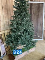 6' Pre-Lit Artificial Christmas Tree on Stand
