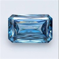 Radiant Mixed 3.17 ct VS1 Fancy Vivid Blue Diamond