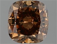 GIA 1 ct. Natural Fancy Dark Orangy Brown Diamond