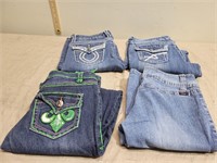 (4) Pair's of Woman's Jeans size 3